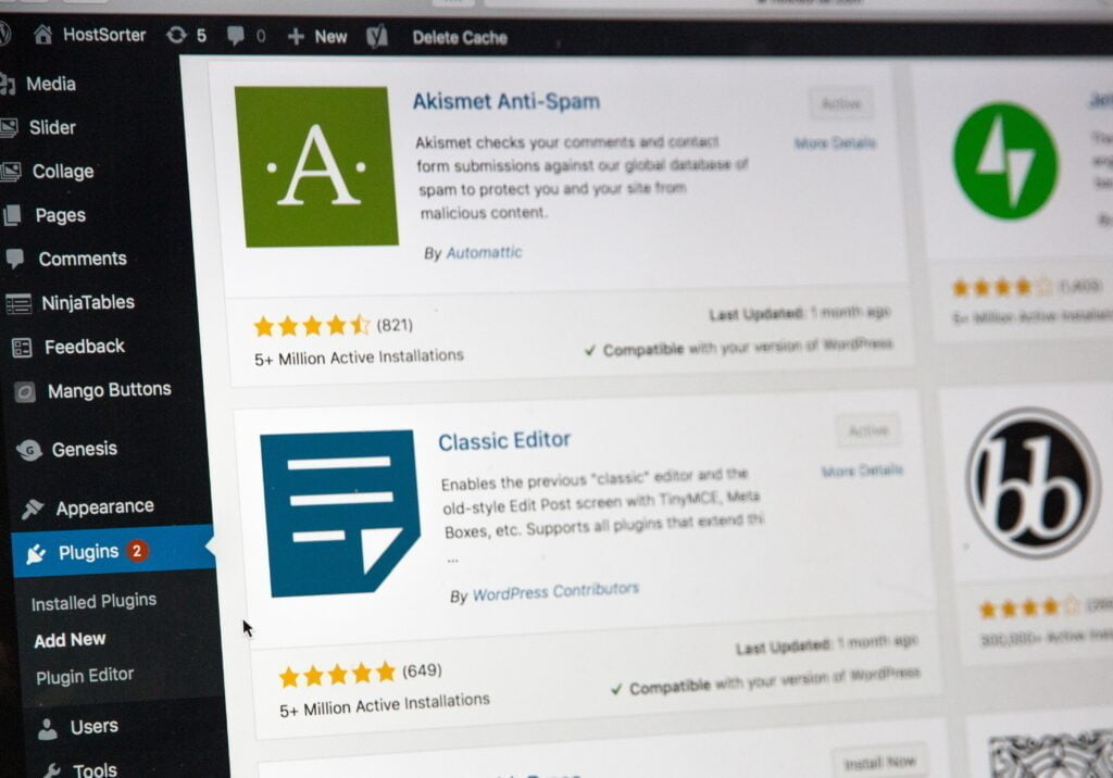 Wordpress Dashboard