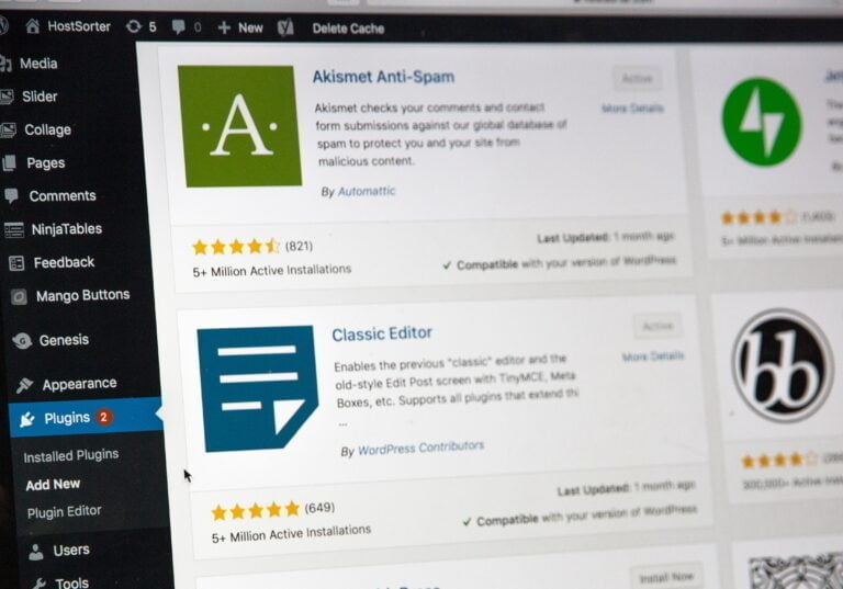 Wordpress Dashboard