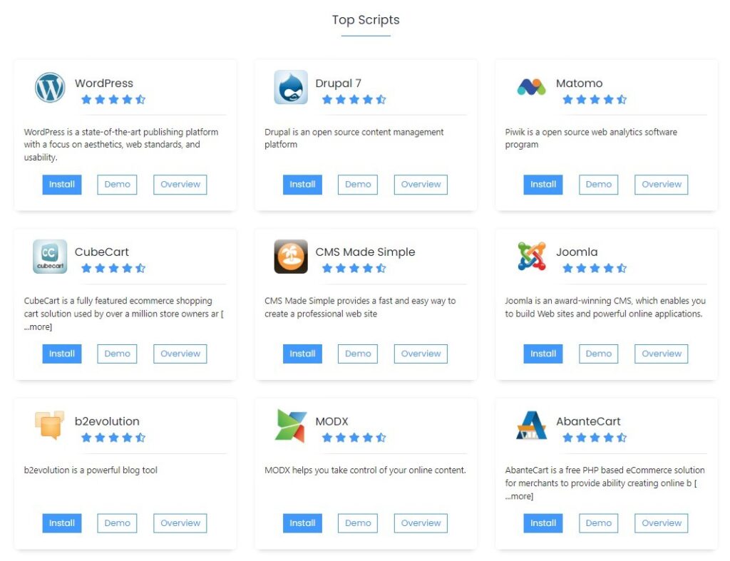 Softaculous Apps Installer | Dark Horse Virtue Pro Suite Website Hosting